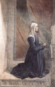  Donor Oil Painting - Portrait Of The Donor Nera Corsi Sassetti Renaissance Florence Domenico Ghirlandaio